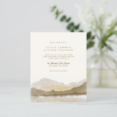 Budget Earth Tones Boho Mountain Foto Bruiloft (Staand voorkant)