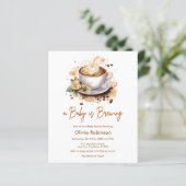 Budget Een Baby is Brouwen Koffie Baby shower Uitn (Staand voorkant)