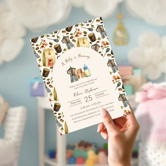 Budget Een Baby is het brouwen van koffie Baby sho