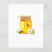 Budget Een beetje Honey Bee Baby shower Uitnodigin (Achterkant)