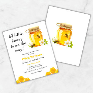 Budget Een beetje Honey Bee Baby shower Uitnodigin