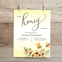 Budget Een beetje honingbij Baby shower Invitation