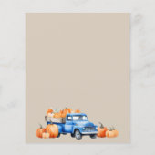 Budget een beetje pompoen op de weg Baby shower (Achterkant)