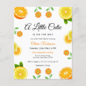 Budget Een beetje schattig Citrus Baby shower Uitn (Voorkant)