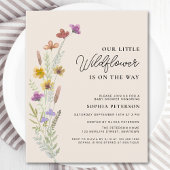Budget Een beetje Wildflower Boho Baby shower Uitn
