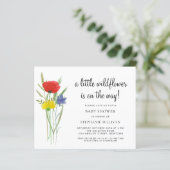 Budget Een beetje Wildflower Boho Baby shower Uitn (Staand voorkant)