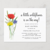 Budget Een beetje Wildflower Boho Baby shower Uitn (Voorkant)