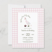 Budget Een Gekke Goose Girls Roze 1e Verjaardag (Voorkant)