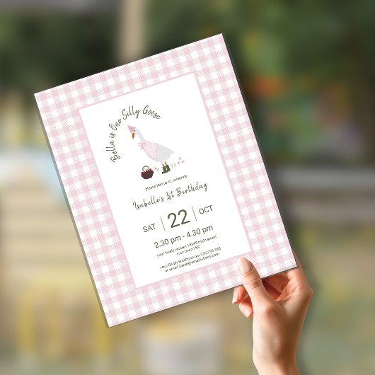 Budget Een Gekke Goose Girls Roze 1e Verjaardag