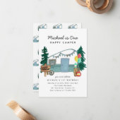 Budget Een Gelukkige Camper Bomen Camping 1e Verja Notitiekaartje (Voorkant / Achterkant in situ)