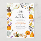 Budget een klein Boo Ghost Halloween Baby shower (Voorkant)