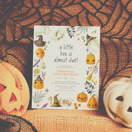 Budget een klein Boo Ghost Halloween Baby shower