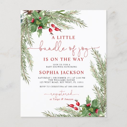 Budget Een kleine bundel van Joy Baby shower Uitno (Voorkant)