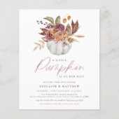 Budget een kleine pompoen Boho Girl Baby shower (Voorkant)