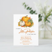 Budget een kleine uitnodiging tot Baby shower (Staand voorkant)