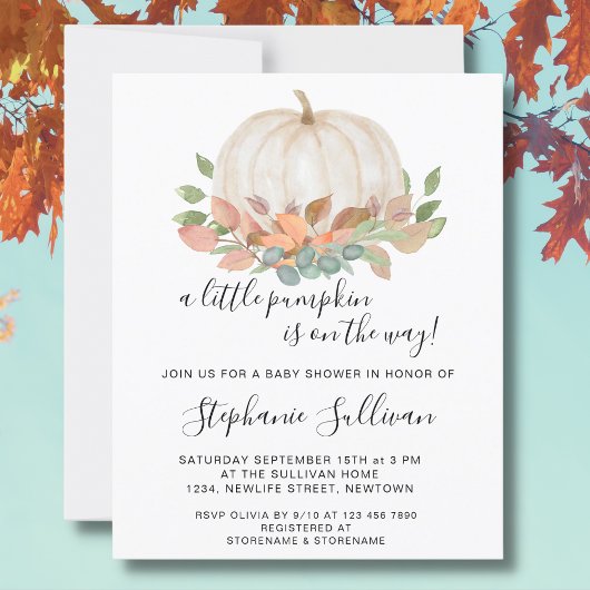 Budget een kleine uitnodiging tot Baby shower