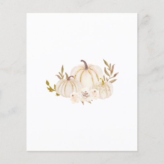 Budget een kleine uitnodiging tot Baby shower Flyer (Achterkant)