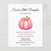 Budget Een Little Pumpkin Girl Baby shower Uitnodi Flyer (Voorkant)