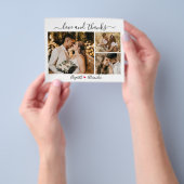 Budget Eenvoudig Collage Weddenschap Bedankt Flyer (Hand)