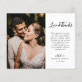 Budget Eenvoudig Collage Weddenschap Bedankt Flyer (Achterkant)