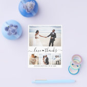 Budget Eenvoudig Collage Weddenschap Bedankt Flyer (Enkel)