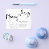 Budget Eenvoudig in liefdevol geheugen Sympathie Flyer (Enkel)