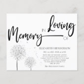 Budget Eenvoudig in liefdevol geheugen Sympathiebr Flyer (Voorkant)