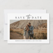 Budget Eenvoudig Modern Minimalistisch Vier foto Save The Date (Voorkant)