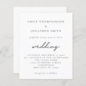 Budget Eenvoudig om het even welke uitnodiging van (Voorkant / Achterkant)