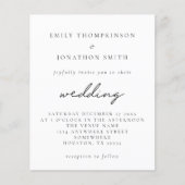 Budget Eenvoudig om het even welke uitnodiging van (Voorkant)