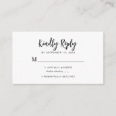 BUDGET Eenvoudig romantisch script hart monogram R Informatiekaartje (Voorkant)