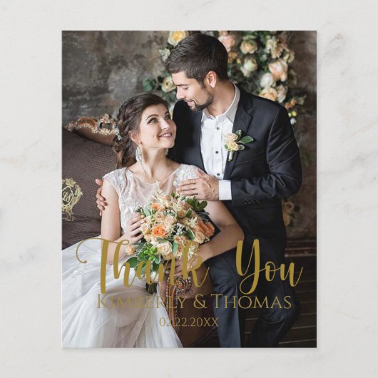 Budget Eenvoudig script bruiloft Hartelijk dank! K Flyer (Voorkant)