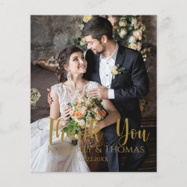 Budget Eenvoudig script bruiloft Hartelijk dank! K Flyer