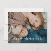 Budget Eenvoudig Type Foto Kerstkaart (Voorkant)