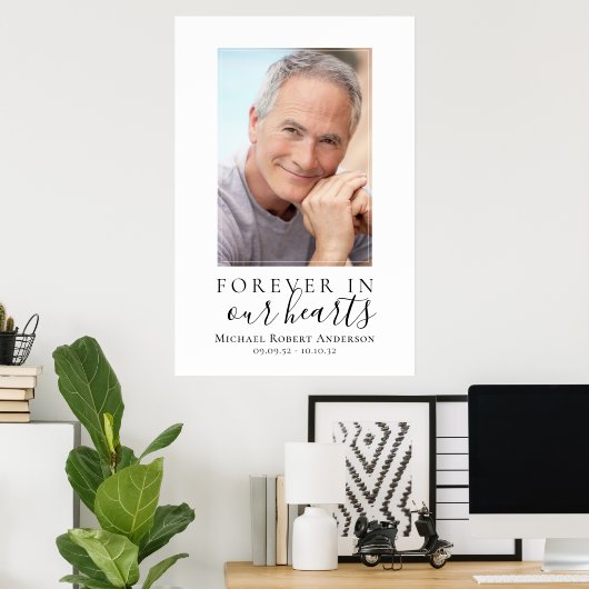 Budget Eenvoudig Uitvaart Welkom Bord Poster (Thuiskantoor)