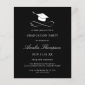 Budget Eenvoudig zwart-wit Afstuderen (Voorkant)