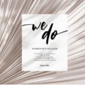 BUDGET Eenvoudig zwart-wit script dat we doen brui