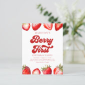 Budget Eenvoudige Aardbeien Berry Eerste Verjaarda (Staand voorkant)