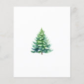 Budget Eenvoudige boom kerstfeest uitnodiging Flyer (Achterkant)