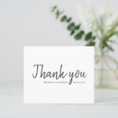 BUDGET Eenvoudige bruiloft Hartelijk dank (Staand voorkant)