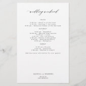 Budget eenvoudige bruiloft weekend reisschema sjab flyer (Voorkant)