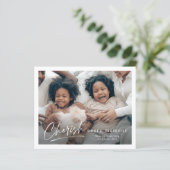 Budget Eenvoudige Cherish Script-kerstkaart (Staand voorkant)