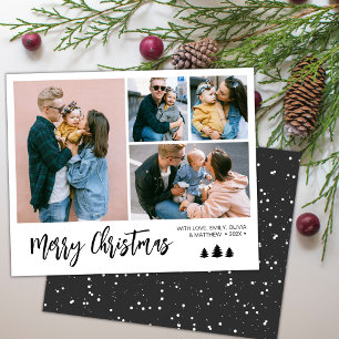 Budget Eenvoudige Collage Sneeuw Kerstvakantie Flyer