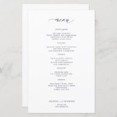 Budget eenvoudige donkere marine typografie bruilo (Voorkant / Achterkant)