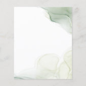 BUDGET Eenvoudige Elegante Eucalyptus groen bruilo (Achterkant)