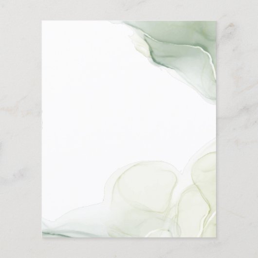 BUDGET Eenvoudige Elegante Eucalyptus groen bruilo (Achterkant)