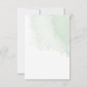 Budget Eenvoudige Eucalyptus laat groen huwelijk o Kaart (Achterkant)