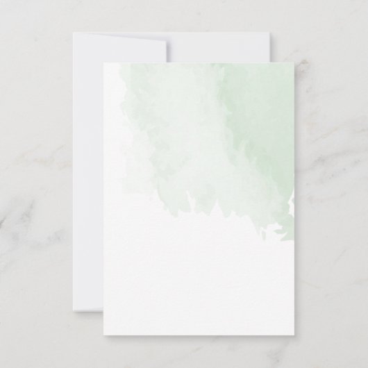 Budget Eenvoudige Eucalyptus laat groen huwelijk o Kaart (Achterkant)