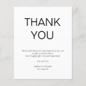 Budget Eenvoudige foto Aangepast bedankt creditcar (Voorkant)