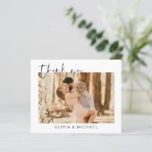 Budget Eenvoudige Foto Bruiloft Elegant Dank u Kaa (Staand voorkant)